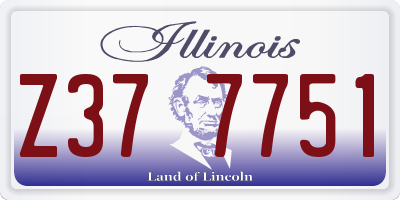 IL license plate Z377751