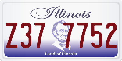IL license plate Z377752