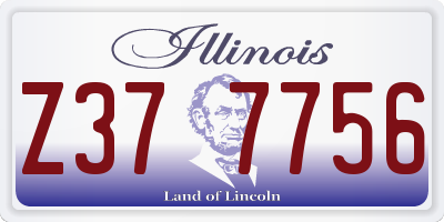 IL license plate Z377756