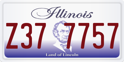 IL license plate Z377757