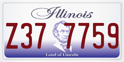 IL license plate Z377759