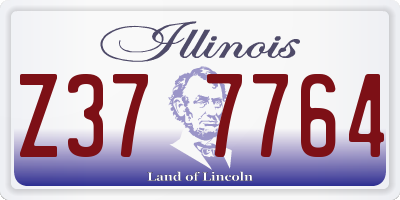 IL license plate Z377764