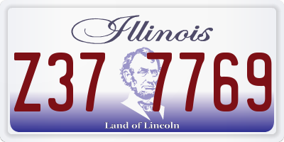 IL license plate Z377769