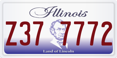 IL license plate Z377772