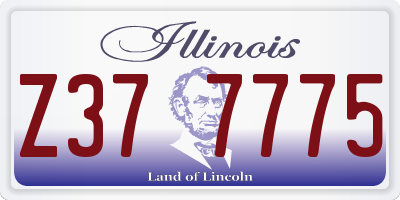 IL license plate Z377775