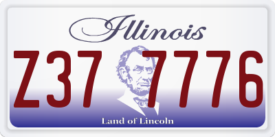 IL license plate Z377776