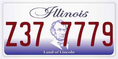 IL license plate Z377779