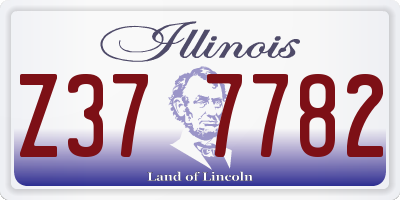IL license plate Z377782