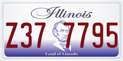 IL license plate Z377795