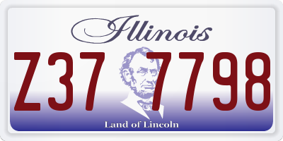 IL license plate Z377798