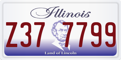IL license plate Z377799