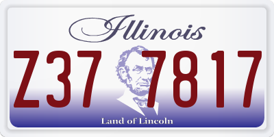 IL license plate Z377817