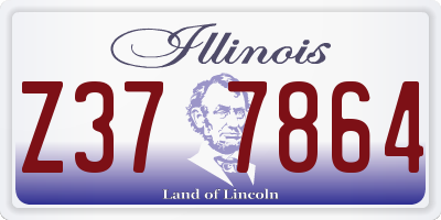 IL license plate Z377864