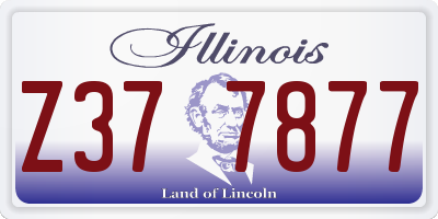 IL license plate Z377877