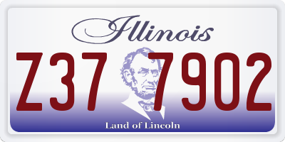 IL license plate Z377902