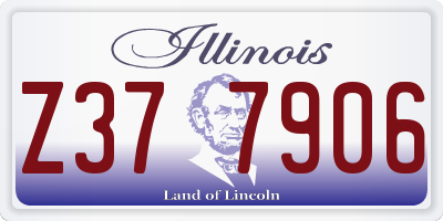 IL license plate Z377906