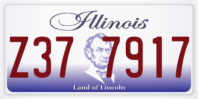 IL license plate Z377917