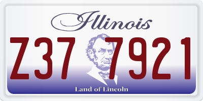 IL license plate Z377921