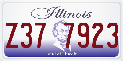 IL license plate Z377923