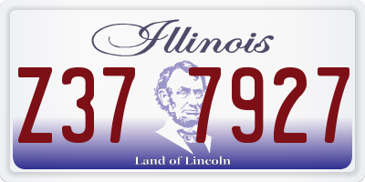 IL license plate Z377927