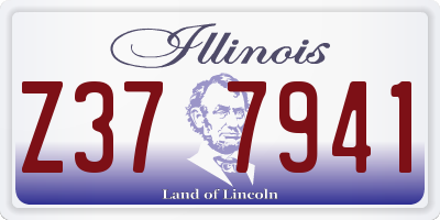 IL license plate Z377941