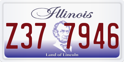 IL license plate Z377946