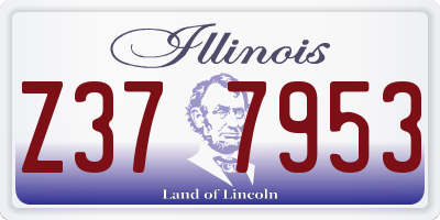 IL license plate Z377953