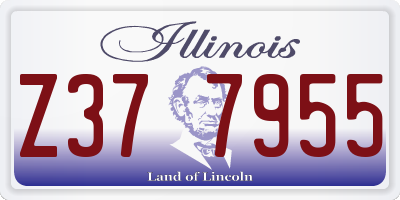 IL license plate Z377955