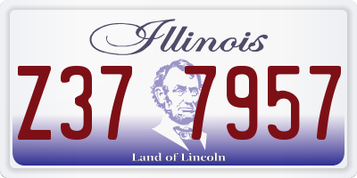 IL license plate Z377957