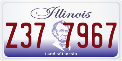 IL license plate Z377967