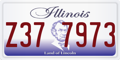IL license plate Z377973