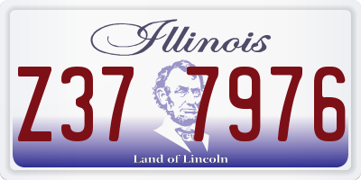 IL license plate Z377976
