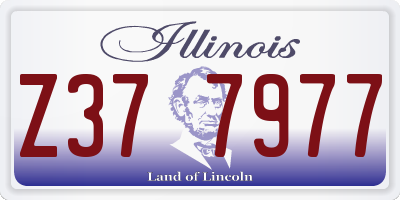 IL license plate Z377977
