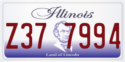 IL license plate Z377994