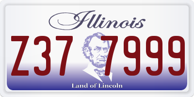 IL license plate Z377999