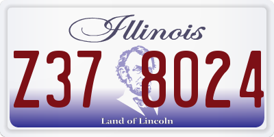 IL license plate Z378024