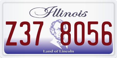 IL license plate Z378056