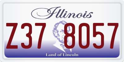 IL license plate Z378057