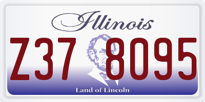 IL license plate Z378095