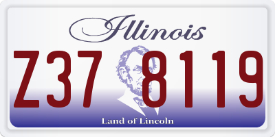 IL license plate Z378119