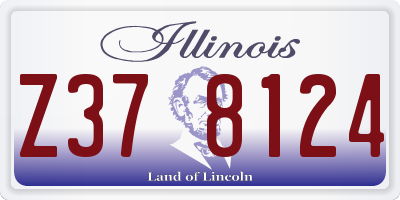 IL license plate Z378124