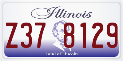 IL license plate Z378129