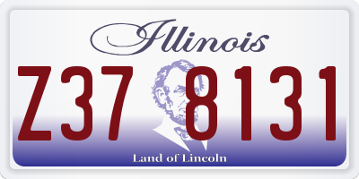 IL license plate Z378131
