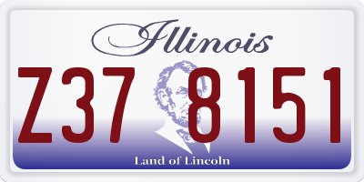 IL license plate Z378151