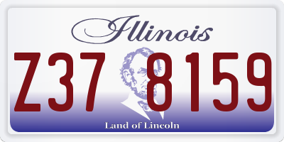IL license plate Z378159