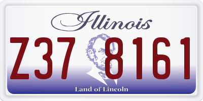 IL license plate Z378161