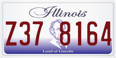 IL license plate Z378164