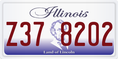 IL license plate Z378202