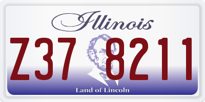 IL license plate Z378211