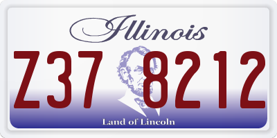 IL license plate Z378212